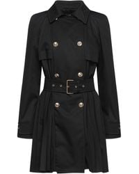 Versace - Overcoat & Trench Coat Polyester, Cotton - Lyst