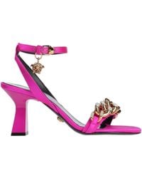 Versace - Fuchsia Sandals Textile Fibers - Lyst