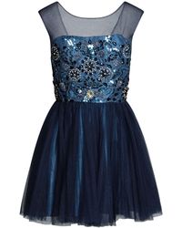 Forever Unique Short Dress - Blue