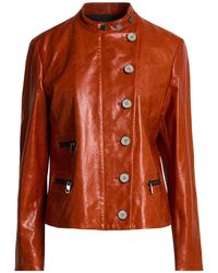Emporio Armani - Jacket Goat Skin - Lyst