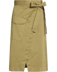 Myths - Military Midi Skirt Cotton, Elastane - Lyst