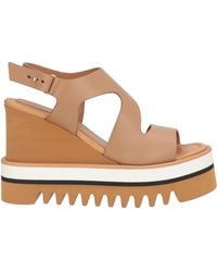 Paloma Barceló - Zarine Camel Sandals Leather - Lyst