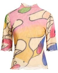 Sunnei - T-Shirt Polyamide, Elastane - Lyst