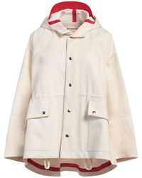 Plan C - Ivory Jacket Cotton, Polyester, Polyurethane - Lyst