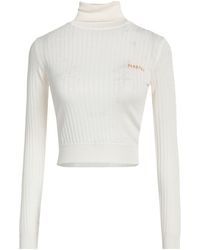 Marni - Ivory Turtleneck Virgin Wool, Silk - Lyst