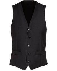 Corneliani - Charcoal Tailored Vest Virgin Wool - Lyst