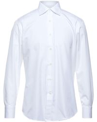 Canali - Ivory Shirt Cotton - Lyst