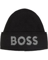 BOSS - Hat Recycled Polyamide, Viscose, Recycled Wool, Wool, Cashmere - Lyst