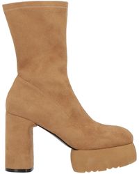 Jeannot - Camel Ankle Boots Textile Fibers - Lyst
