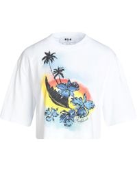 MSGM - T-shirt - Lyst