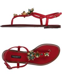 Dolce & Gabbana - Thong Sandal - Lyst