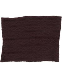 Agnona - Plum Scarf Cashmere - Lyst