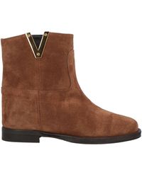 Via Roma 15 - Camel Ankle Boots Soft Leather - Lyst