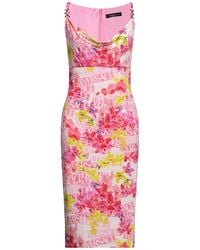 Versace - Midi-Kleid - Lyst