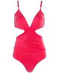 Elisabetta Franchi - Bodysuit Cupro, Elastane - Lyst