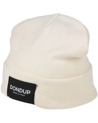 Dondup - Cream Hat Wool, Acrylic - Lyst