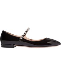 miu miu black flats