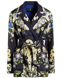 Etro - Blazer Viscose, Wool - Lyst