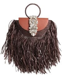 Gedebe - Handbag Natural Raffia, Leather - Lyst