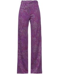 Pantalon Rizal en coloris Violet élégants et chinos Pantalons moulants Femme Vêtements Pantalons décontractés 