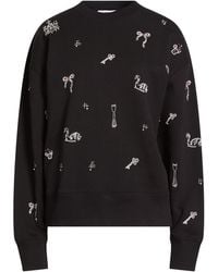 MSGM - Sweatshirt Cotton, Glass, Brass, Polyester - Lyst