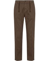 Cruna - Taupe Pants Cotton, Elastane - Lyst