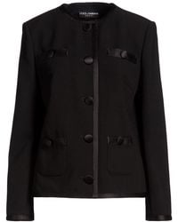 Dolce & Gabbana - Jacket Virgin Wool, Silk, Polyester - Lyst