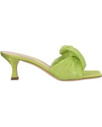 Casadei - Lime Sandals Textile Fibers - Lyst