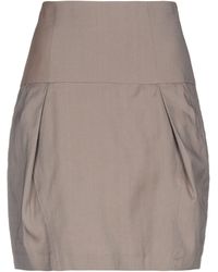 Brunello Cucinelli Falda corta - Gris