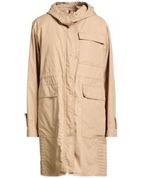 Moncler - Overcoat & Trench Coat Cotton, Polyester - Lyst