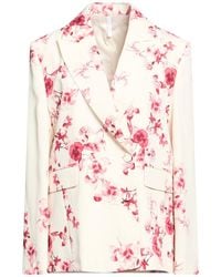 Imperial - Cream Blazer Polyester, Elastane - Lyst