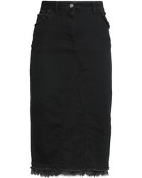 Alberta Ferretti - Denim Skirt Cotton, Elastane - Lyst