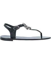 Dolce & Gabbana - Embellished Flat Sandals - Lyst