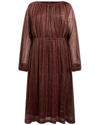 Siyu - Midi Dress Polyester, Metal Fiber - Lyst
