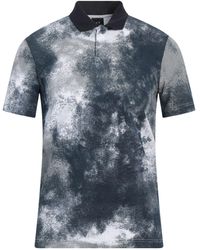 ARMANI EXCHANGE - Slate Polo Shirt Cotton, Elastane - Lyst