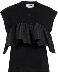 MSGM - T-Shirt Cotton, Polyester - Lyst
