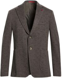 Isaia - Taupe Blazer Wool - Lyst