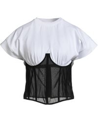 Versace Jeans Couture - Top Cotton, Elastane - Lyst