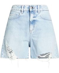 ICON DENIM - Denim Shorts Cotton - Lyst