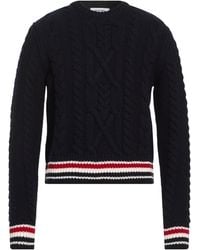 Thom Browne - Midnight Sweater Virgin Wool, Elastane, Polyamide - Lyst