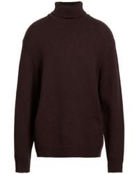 SELECTED - Dark Turtleneck Wool, Nylon - Lyst