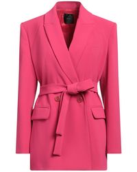 Pinko - Fuchsia Blazer Polyester, Elastane - Lyst