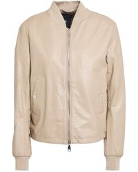 Add - Taupe Jacket Sheepskin - Lyst
