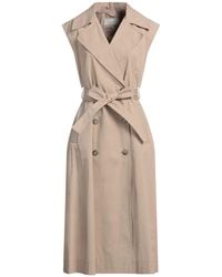 Peserico - Overcoat & Trench Coat Cotton, Polyamide - Lyst