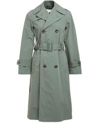 Maison Margiela - Overcoat & Trench Coat Cotton, Polyamide - Lyst