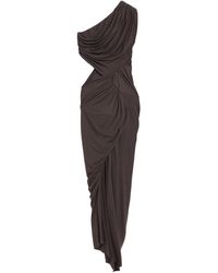 Rick Owens - Dark Maxi Dress Viscose, Cotton, Polyamide - Lyst