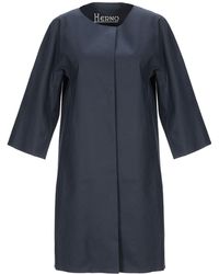 Herno Overcoat - Blue