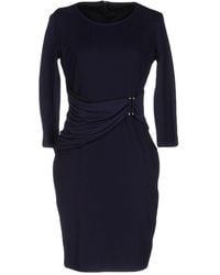 Versace Jeans Couture - Midnight Mini Dress Viscose, Polyamide, Elastane - Lyst