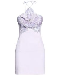 Amen - Lilac Mini Dress Polyester - Lyst