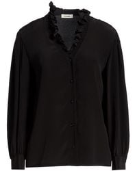 Sandro - Shirt Silk - Lyst